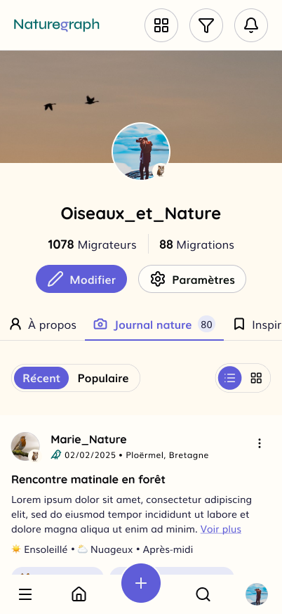 Naturegraph : Explorez et partagez la biodiversité